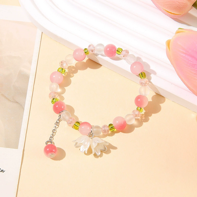 Jingdezhen ceramic bead bracelet, handmade, elastic, gift boxed (OPP)
