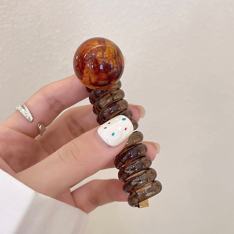 クロスボーダー編み込み電話コードヘアゴムパールストレート編み込みツール女性のハイポニーテールバブル編み込みヘアロープヘアアクセサリー|undefined