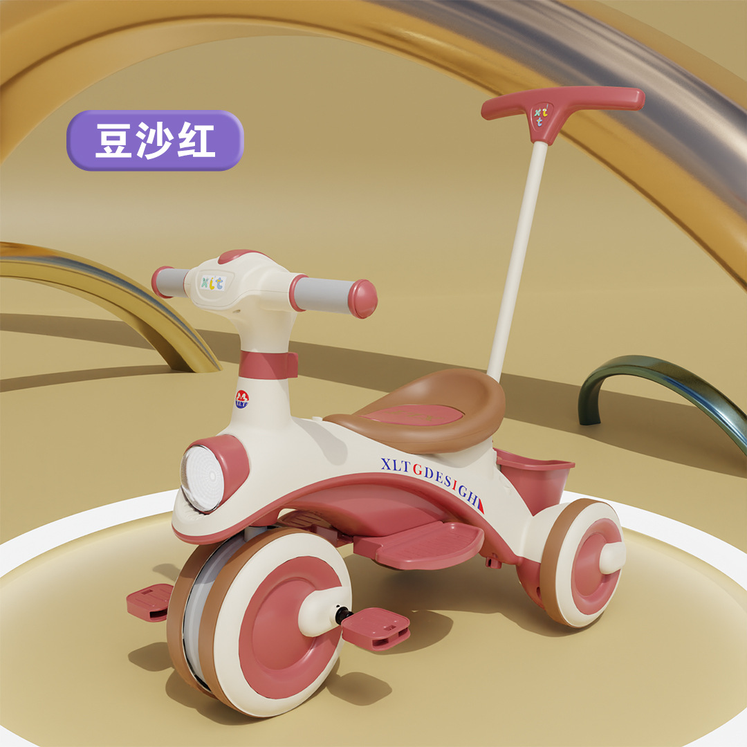 Triciclo para niños, bicicleta 1-2-3 a 6 años, bicicleta de pedales para niños, cochecito para bebés, cochecito para bebés