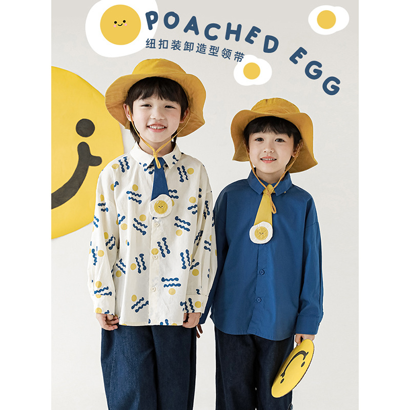 Wulibuyi niño parche muñeca desmontable tortilla tie guapo camisa primavera y otoño nuevo de los niños moda