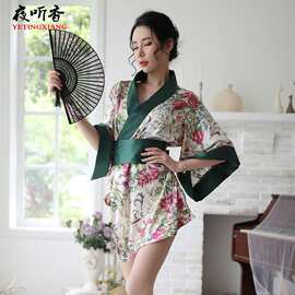 新款情趣内衣女士低胸高端诱惑喇叭袖复古日式性感和服套装