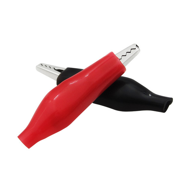 小号中号大号鳄鱼夹 护套夹 测试夹 电源夹 红色黑色