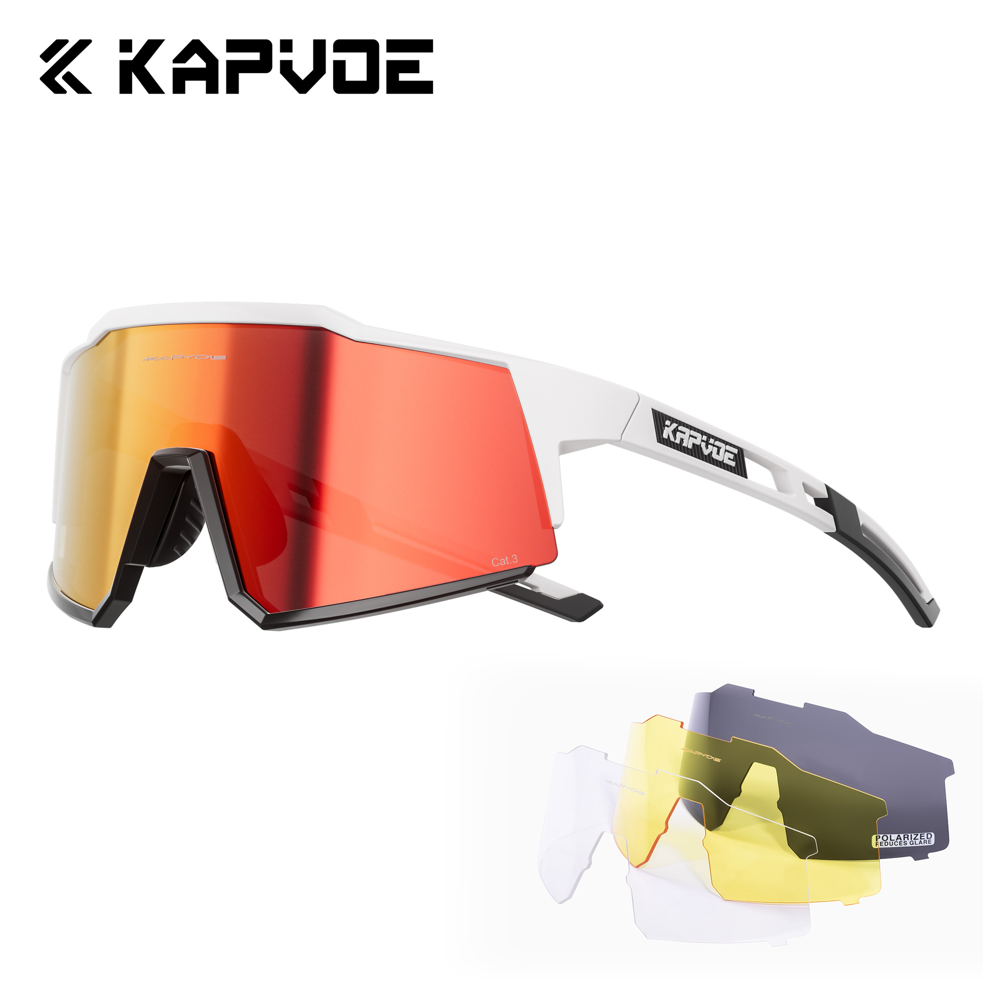 Gafas de Ciclismo Deportivas de TR90 Polarizadas a Prueba de Viento para Ciclismo