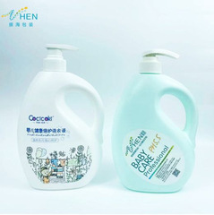 洗浄・ケア用包装材 1LPEプラスチック製 ベビー用品 シャンプー ボディソープ 洗濯洗剤 柔軟剤 プレス式空ボトル