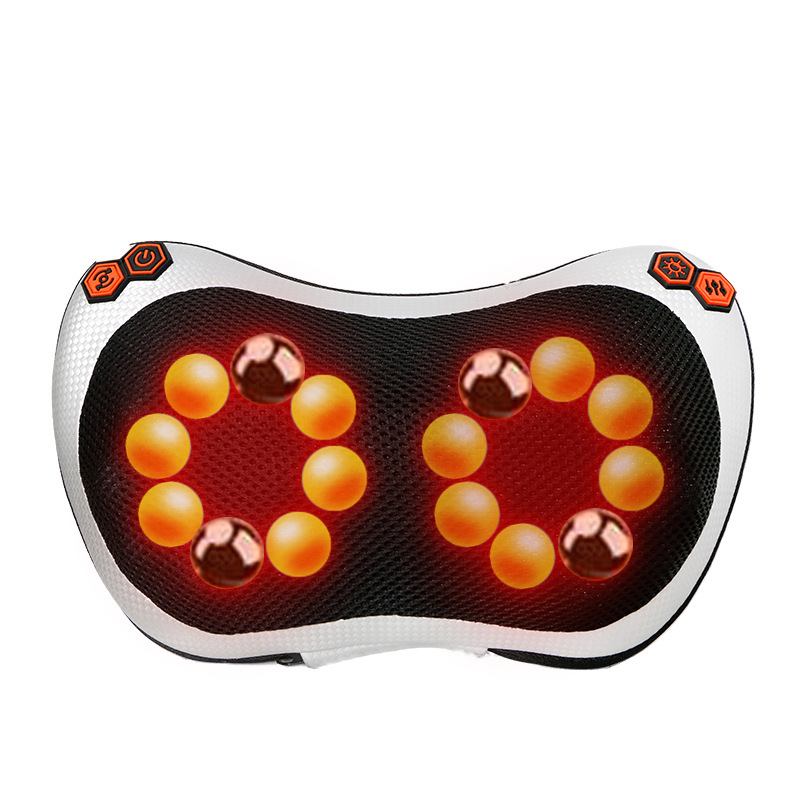 Comercio exterior multifuncional eléctrico columna cervical masaje almohada hombro cuello cintura hogar cuello coche de doble uso transfronterizo amasado masajeador