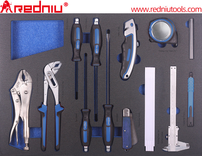 大力钳水泵钳螺丝刀卷尺游标卡尺汽修五金工具组套