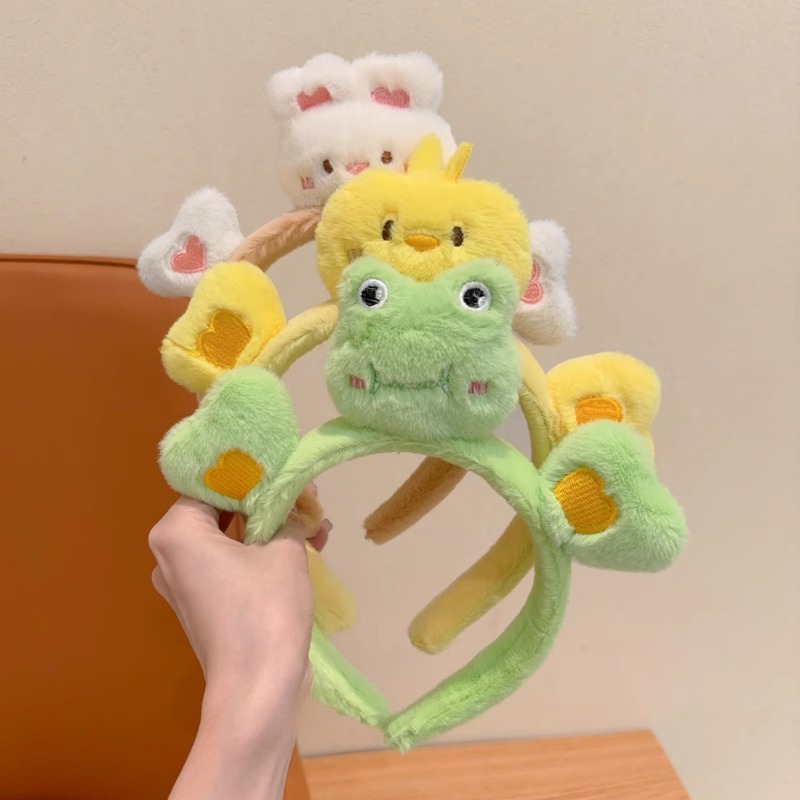 Hermosos bandas de peluche de dibujos animados para niños cabello de cabello universal para niñas cabello de cráneo alto no estrangulado bandas de cabello