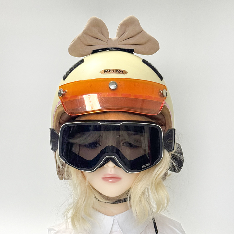 Helmet Decoration: Other Auto Parts and Accessories - bow-coffee-color-no-helmet
