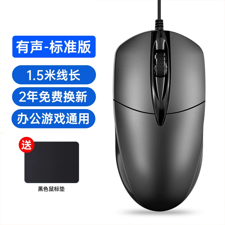 Mute mouse, gaming laptop, business version
