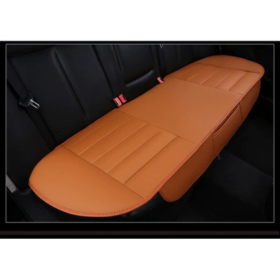 Seat cushion, seat cover – universal non-backrest non-slip three-piece set - cayenne-orange-three-seat-long