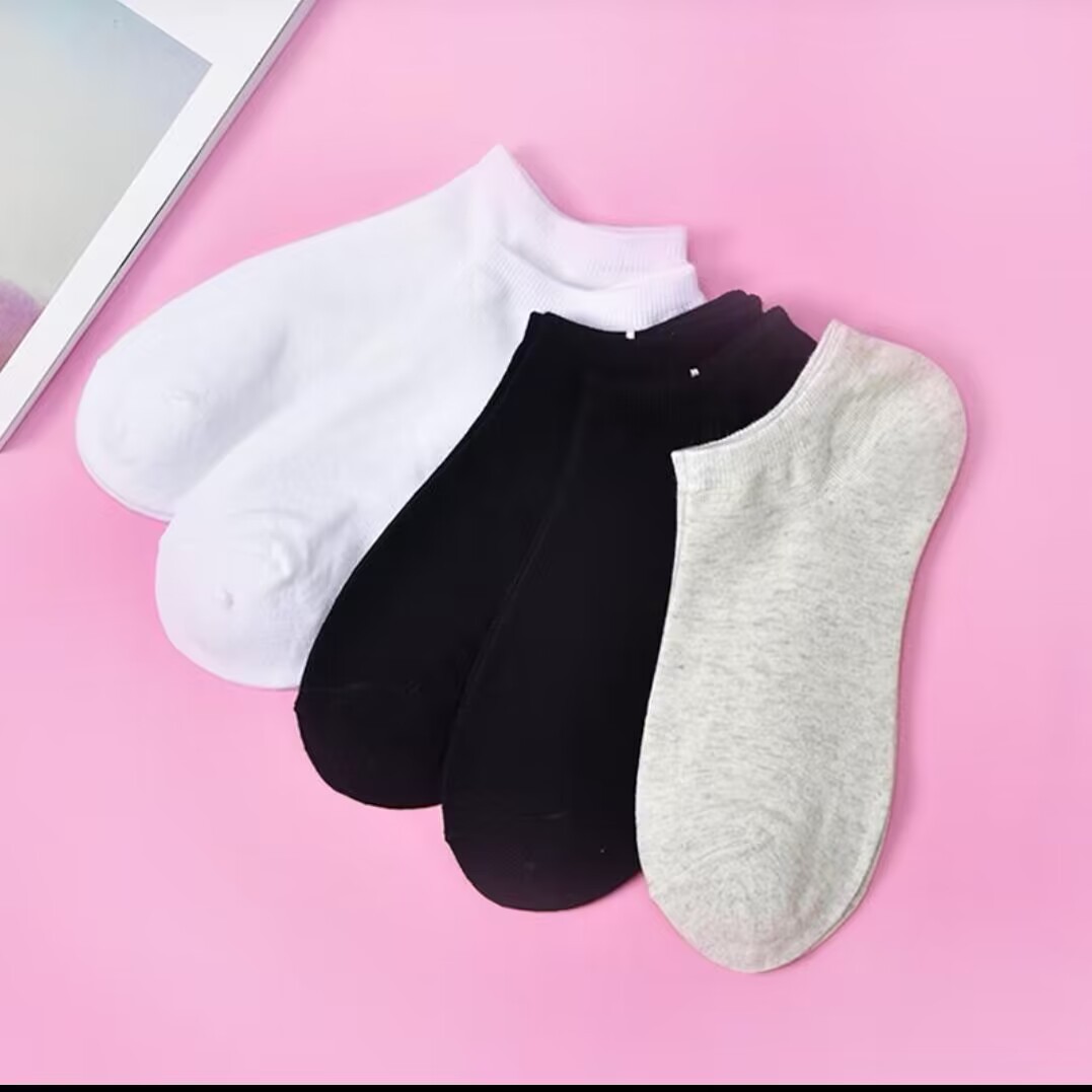Calcetines de algodón peinado para hombres y mujeres calcetines Four Seasons calcetines de color caramelo de color sólido calcetines de algodón de cintura baja de negocios Casuales
