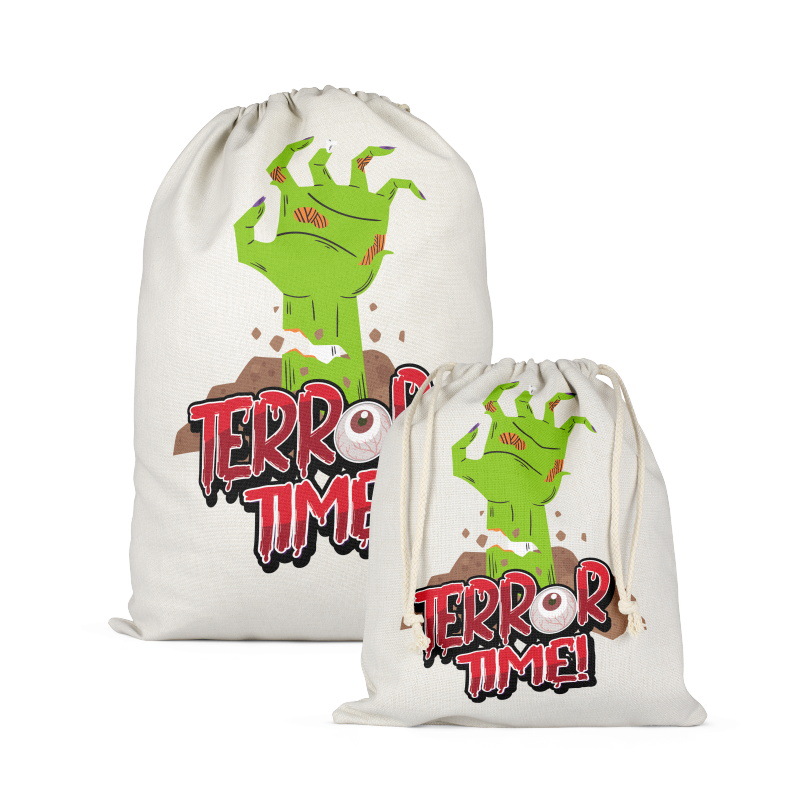 Transfronteriza nueva bolsa de dulces de Halloween Impresión de dibujos animados partido accesorios de juguete suministros decoración decoraciones