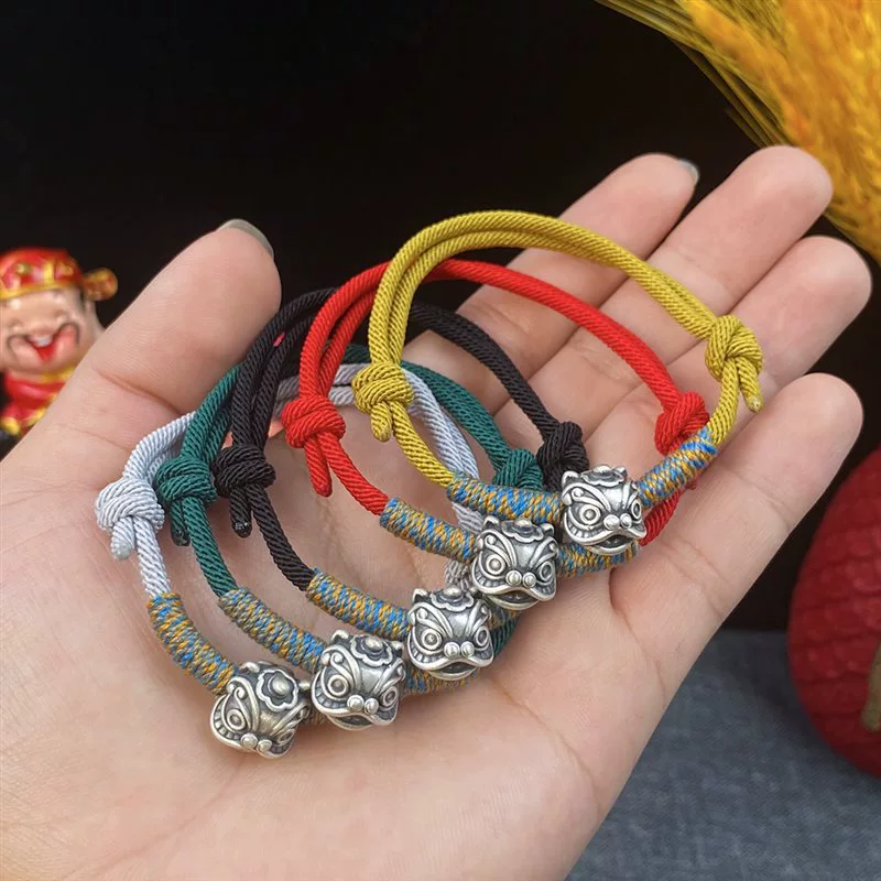 Retro woven bracelet, accessory, Chinese style, 2023, high-quality style