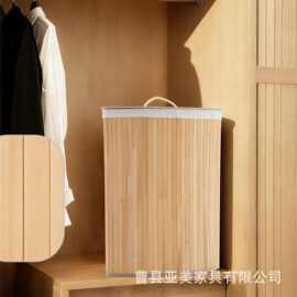 跨境竹编脏衣篮家用衣物被褥储物筐客厅玩具零食收纳筐家居洗衣篮