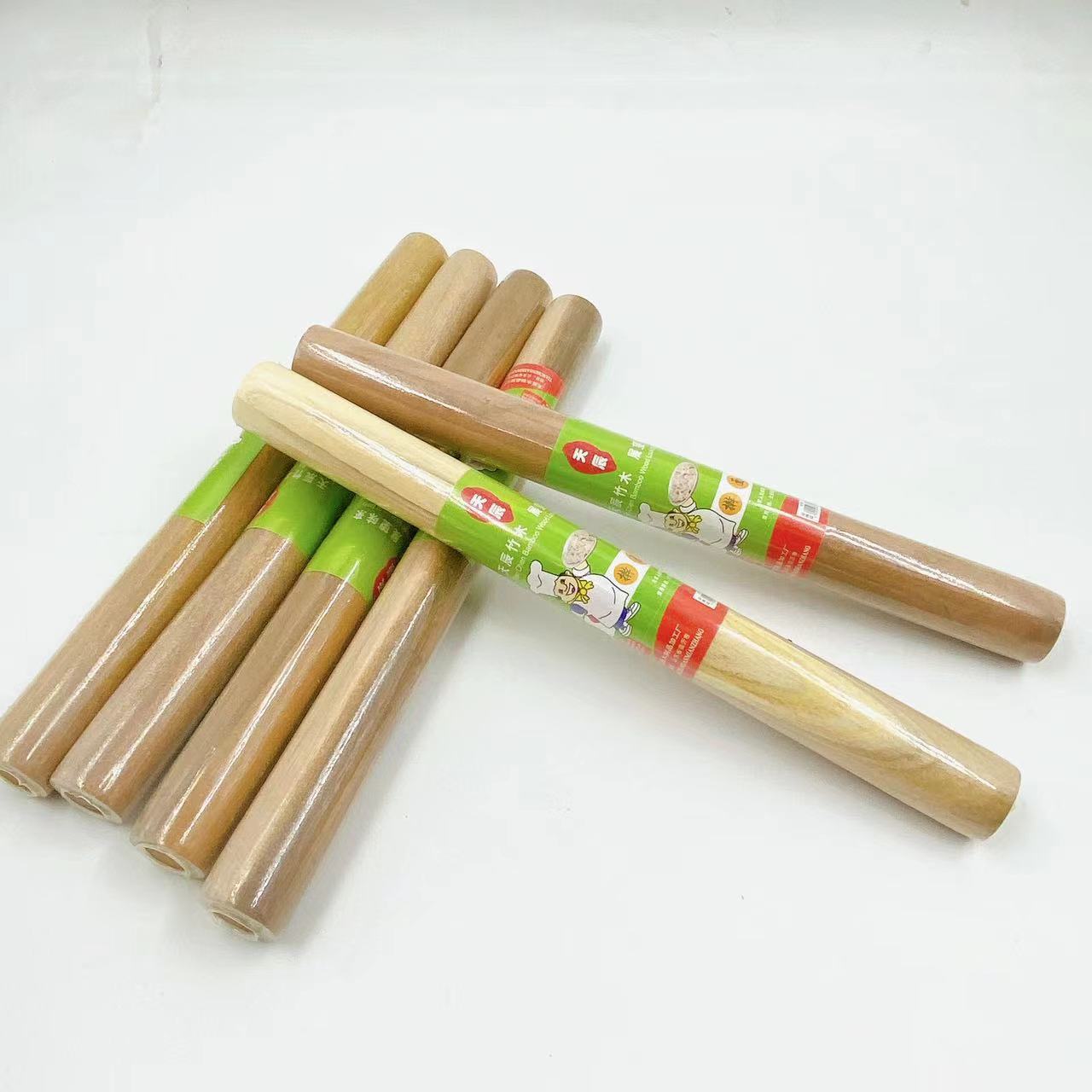 De madera maciza Rolling Pin Rolling pin utensilios de cocina productos de madera maciza dumpling piel Rolling pin dos yuanes Tienda Al Por Mayor