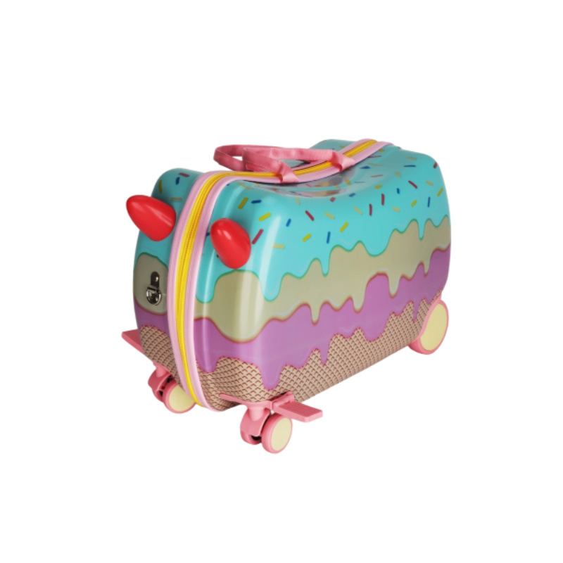 Maleta de dibujos animados multifuncional para niños juguete pequeña rueda universal de gran capacidad