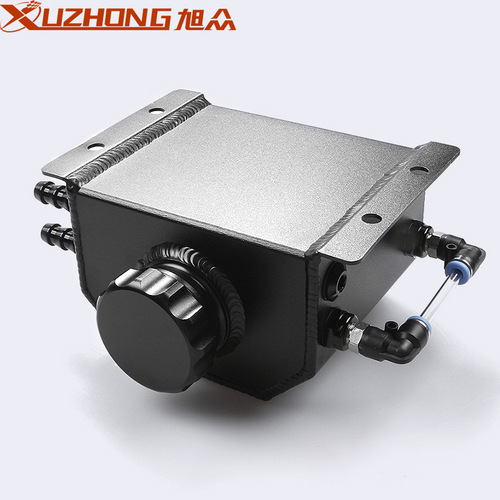 Car modification 1L/2L square breathable oil pot aluminum alloy exhaust gas recovery pot foreign trade modified overflow pot