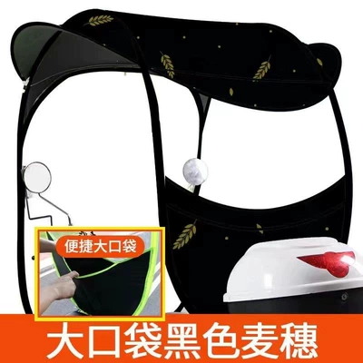 Elektromobil üçün ön şüşə çətiri (günlük): and Thickened Canopy - 22nd-generation-new-vinyl-double-layer-thickened-awning-pearl-p-electric-vehicle-with-reflector