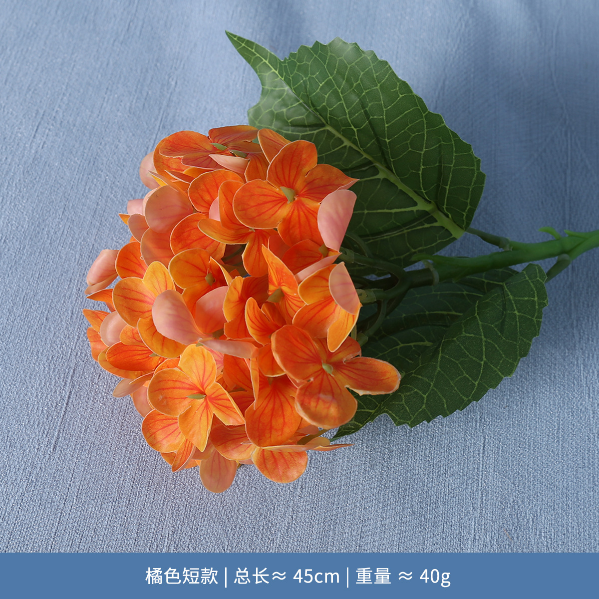 Sensación de la mano hortensias boda simulación flor rosa piruleta roja hortensias sala de bodas pared de flores hileras de flores flores flores falsas