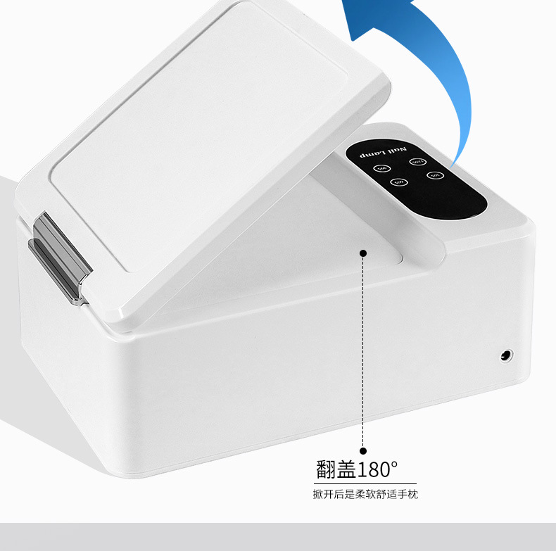 Wearable Nail Polish UV Lamp Professional Nail Salon LED Curing Light Dual-Hand Nail Dryer Large Space Hand Rest Phototherapy Lamp