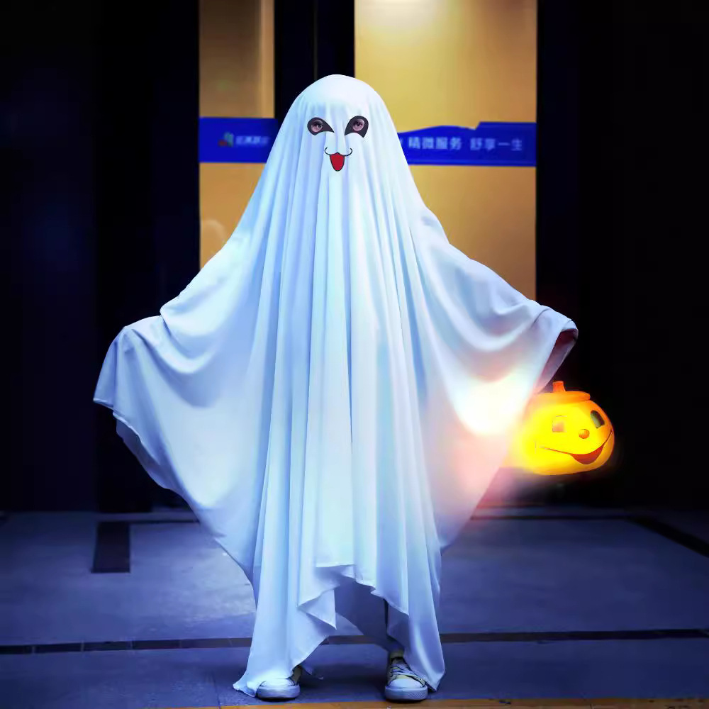 Transfronterizos Halloween trajes infantiles fantasmas capas capas maquillaje baile de baile Halloween trajes infantiles adultos vestidos image 5