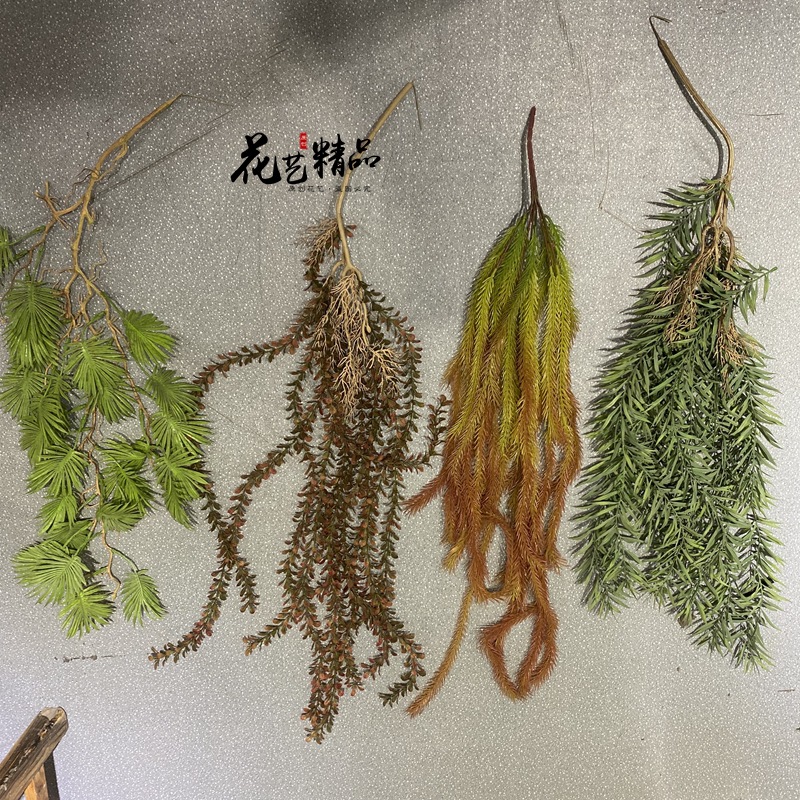 鹿角草空气草壁挂 米子藤爬山虎藤 新莲花假绿植墙面常青藤田园屋