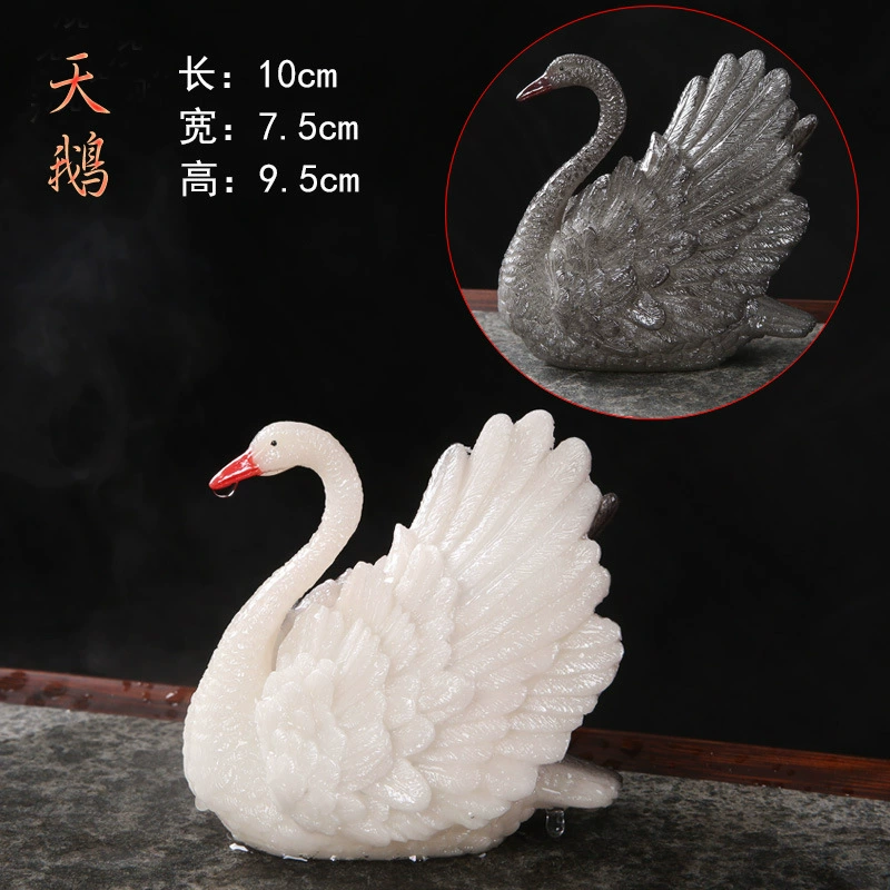 Производитель Creative Color Changing Monkey King Tea Pet Douyin Однородный стиль лебедь смола Украшение для чайного стола аксессуары для чайной церемонии