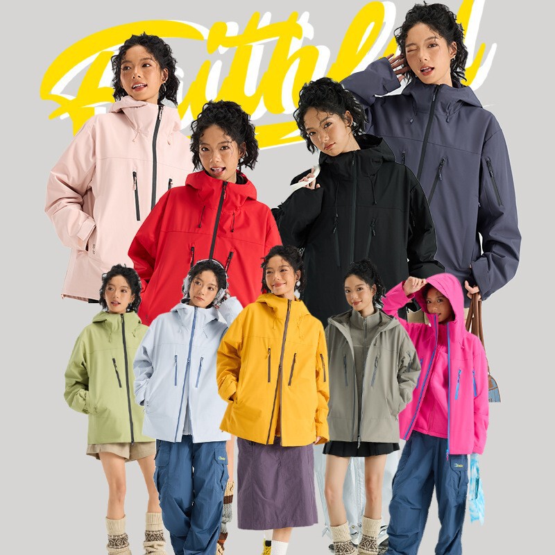 2025 New Autumn and Winter Cold-Proof Jackets for Men and Women, Three-In-One Windproof Lightweight Mountaineering Jackets