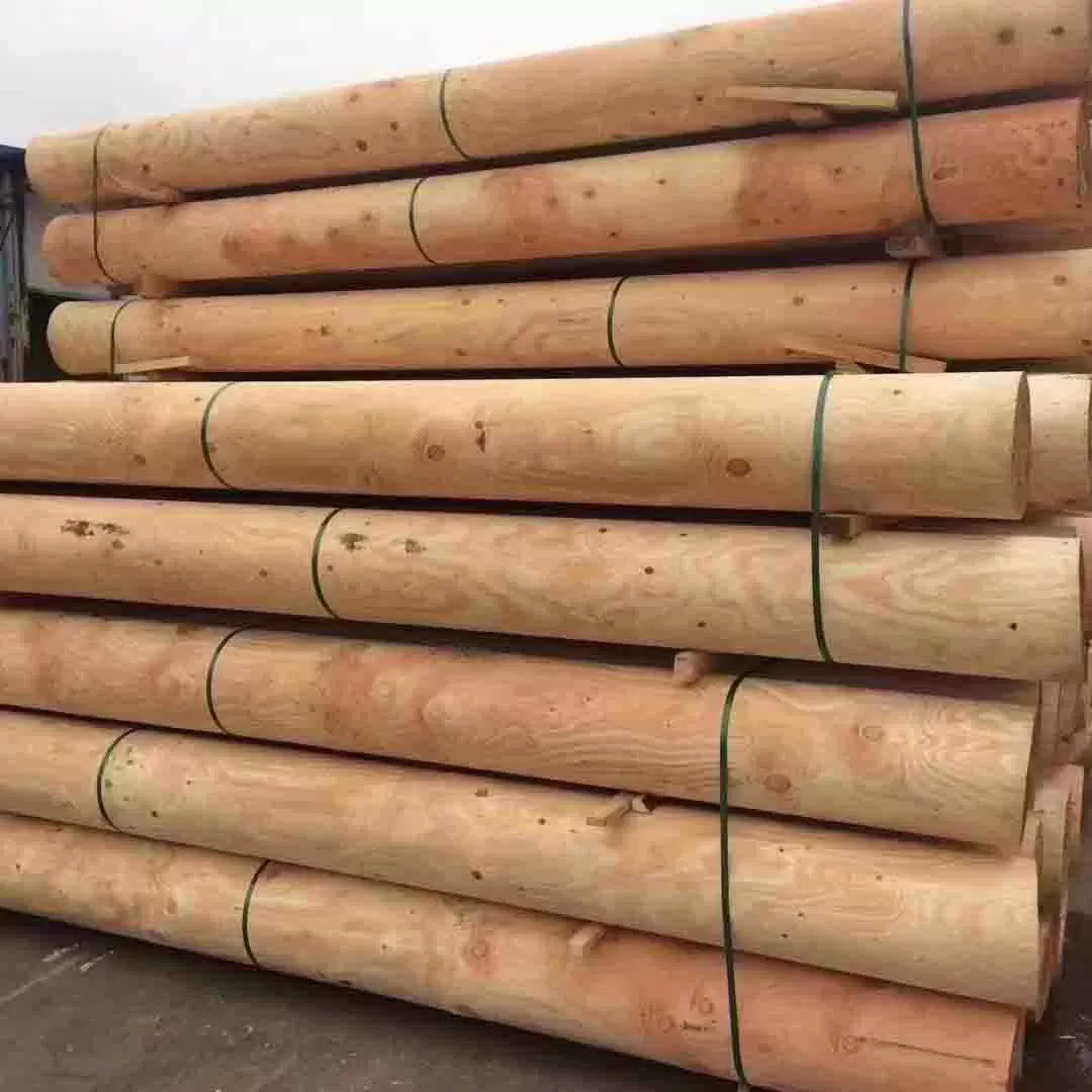 进口花旗松木方定制 花旗松防腐木古建材圆柱加工 户外景观
