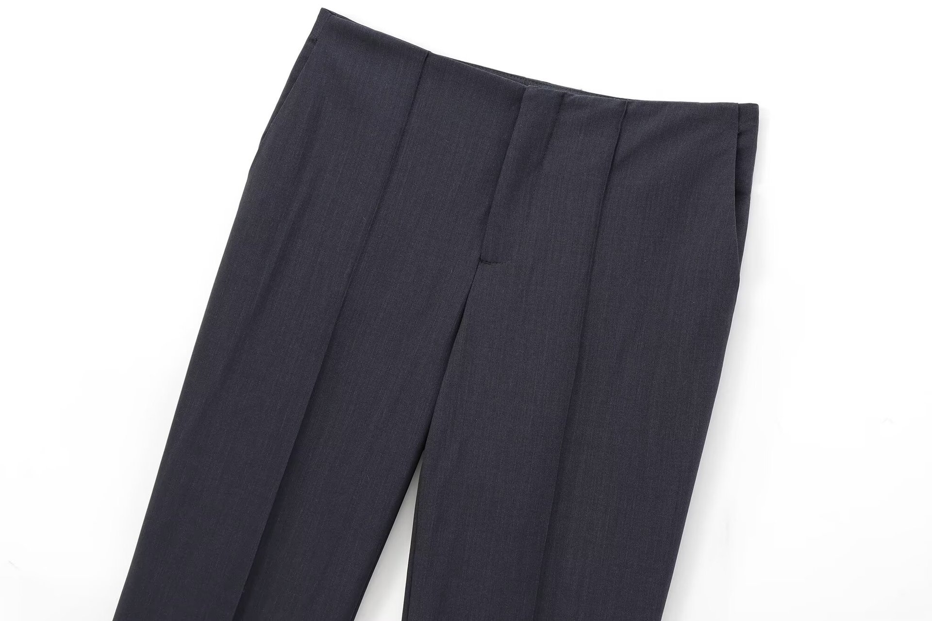 GraceChic 8665 - Autumn New Women's Fashion European And American Style With Button Decoration Short Suit + Flared Pants Set_voghion.com