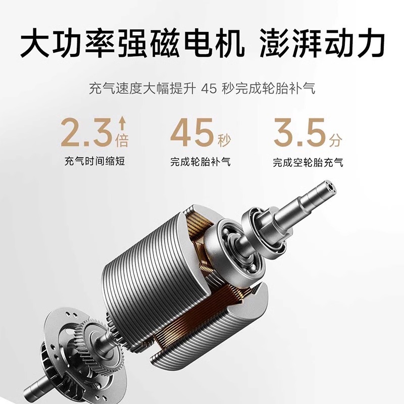 Xiao Mijia インフレータブル 2Pro インフレータブルポンプ車のポンプ高速ポータブルタイヤポンプ長いバッテリー寿命|undefined