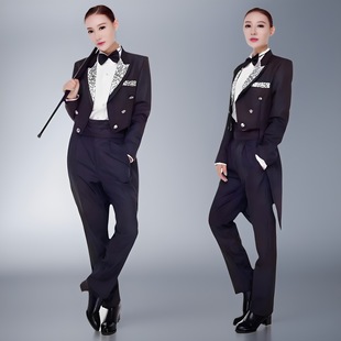 Women's Tuxedo Evening Dress Stage Choir Conductor Tuxedo Suit Host Stage Performance Men's Clothing