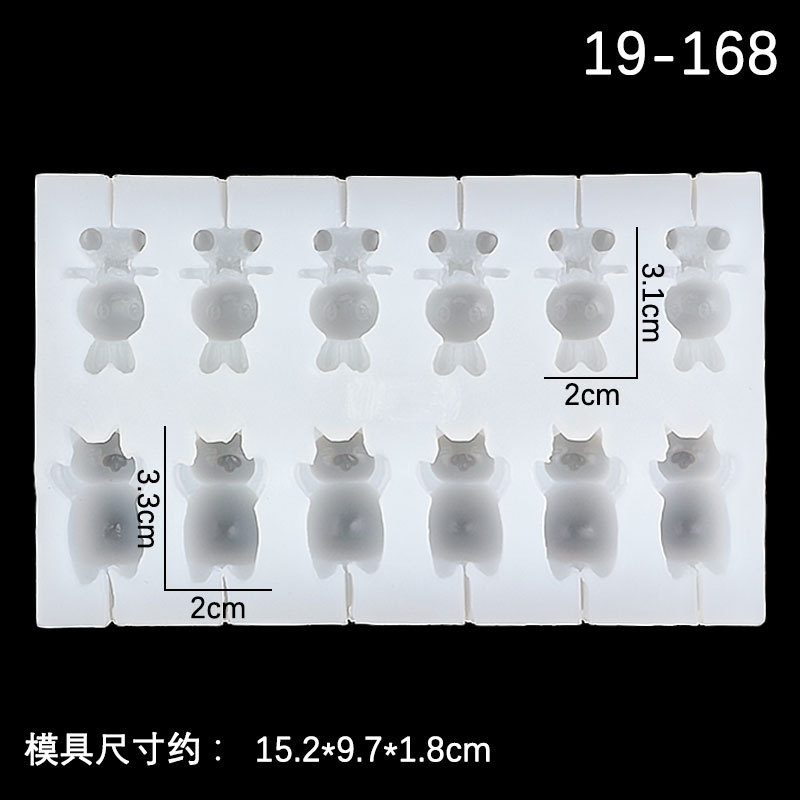 Palo Lollipop molde de silicona hogar de dibujos animados pequeño tamaño casero creativo molde de chocolate una variedad de modelos caseros