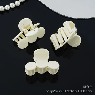 韩版经典抓夹 塑料抓夹   塑料发卡头饰盘发 三圆抓夹