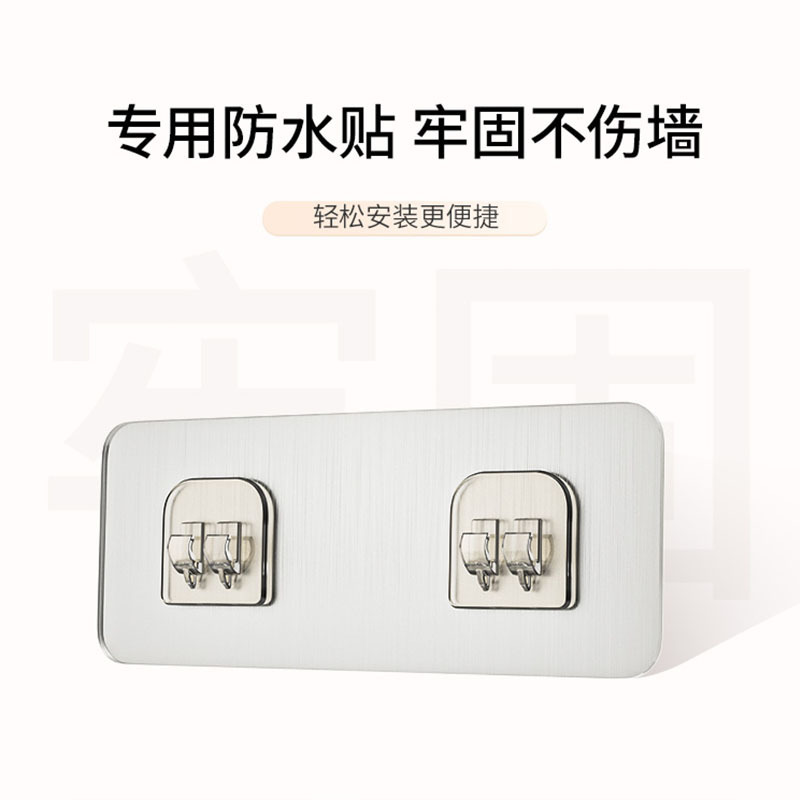 Estante triangular para baño Estante de almacenamiento de hierro forjado para cocina sin perforación para baño Cesta de almacenamiento Estante montado en la pared para baño image 17