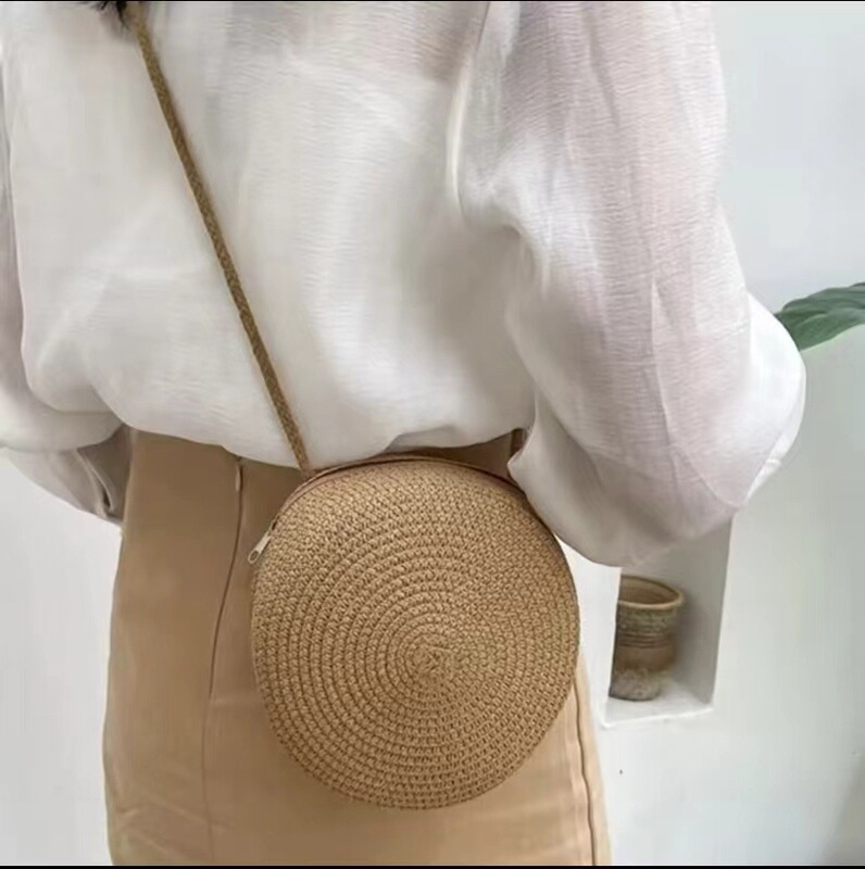 Summer New Mobile Phone Bag, Girl's Straw Bag, Cosmetic Bag, Backpack, Women's Bag, Sports and Leisure Bag, Crossbody Bag, Wallet