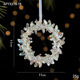 クリスタル質感Swanlaceアクリルキラキラ透明雪クリスマスツリーペンダント鈴装飾品|undefined