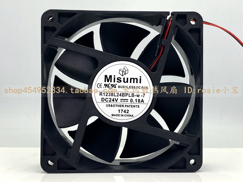 原装MiSUMi米思米 R1238L24BPLB-7/-W-7 24V 0.18A 12038散热风扇