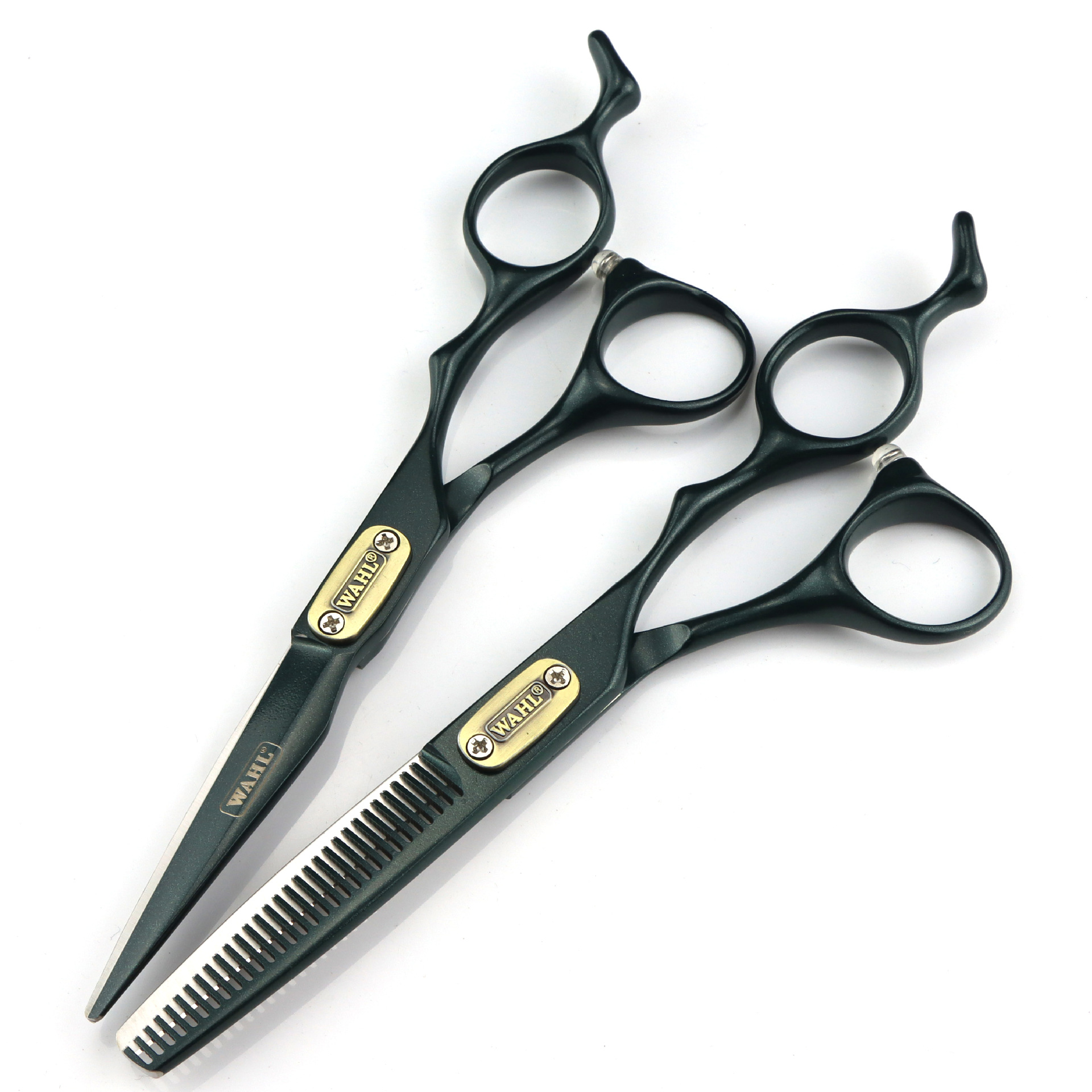 6.0寸XY-11墨绿色烤漆华尔 亮色平剪牙剪美发剪理发剪