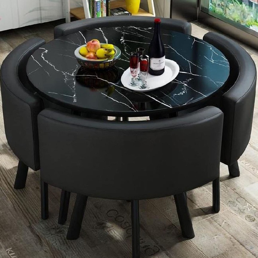 Simple Recepción y negociación pequeña mesa redonda mesa de recepción negociación reunión mesa de invitados y silla traje Oficina área de descanso mesa y silla combinación