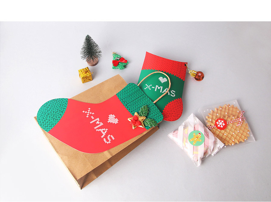 Christmas Simple Style Christmas Socks Paper Festival Gift Wrapping Supplies display picture 3