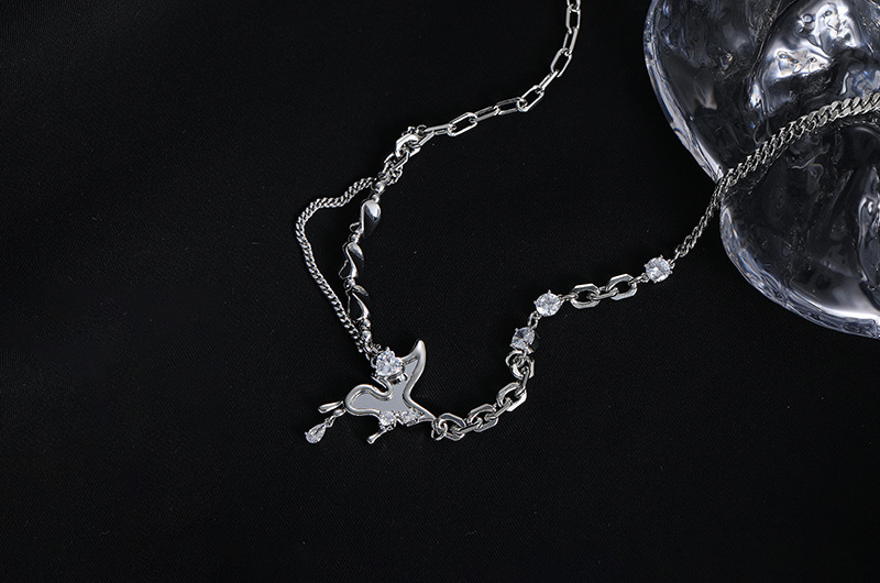 Fashion Butterfly Copper Plating Inlay Zircon Womenu0027S Earrings Necklace