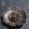 Lotus table red copper color