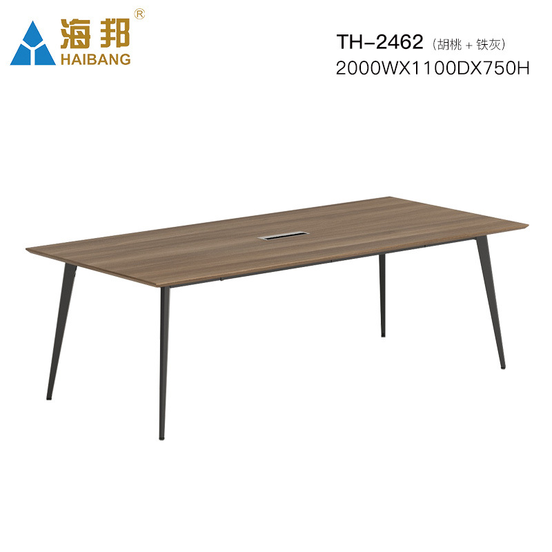 オフィス会議テーブル長テーブル現代シンプル交渉トレーニングテーブルと椅子の組み合わせ6/8/10人長方形デスク