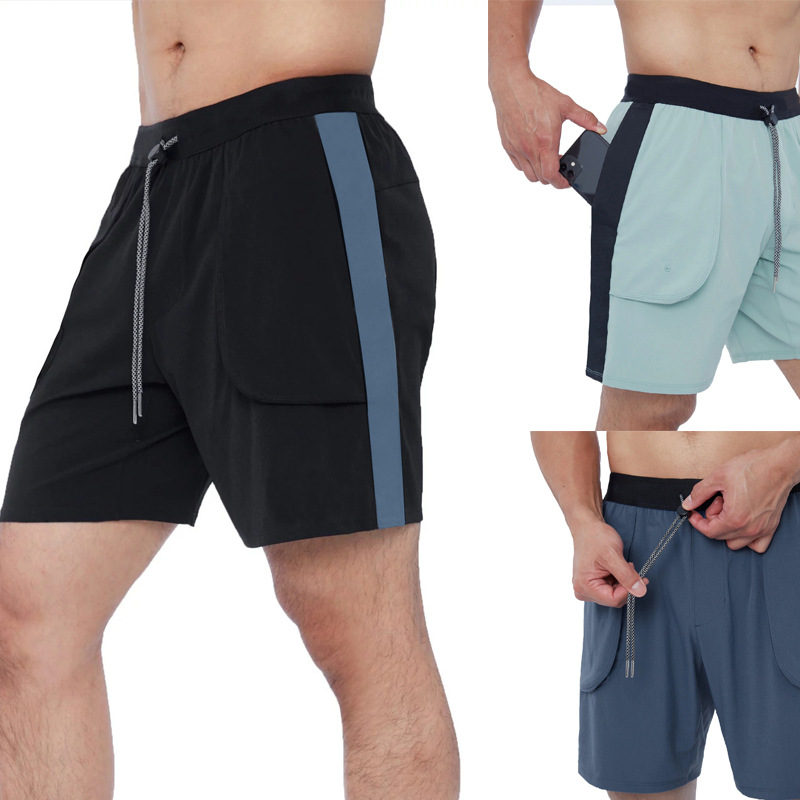 summer sports quick dry solid color shorts for leisure for gym for…