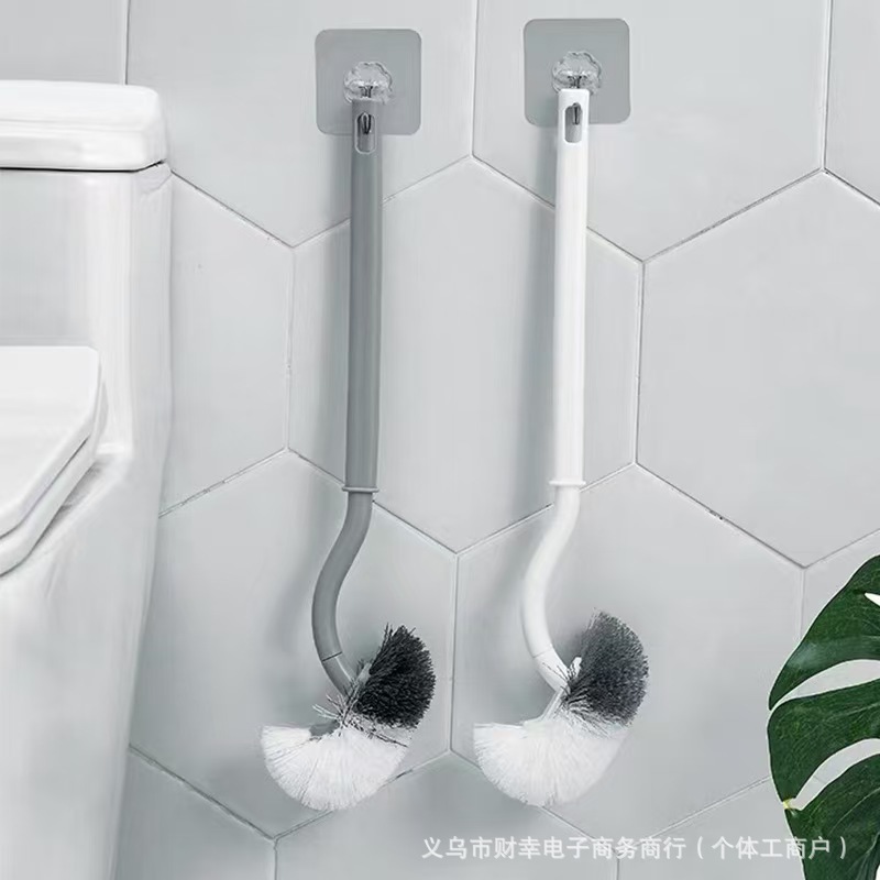 日本式トイレブラシ家庭用死角なしトイレブラシエルボトイレ壁掛け清潔ブラシ工場卸売り|undefined