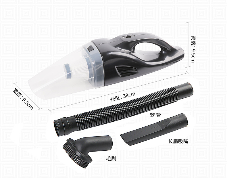Car Vacuum Cleaner for Home and Car Use, High-Power, Small, Handheld, Portable, USB Charging, Wireless Vacuum Cleaner, Cross-Border