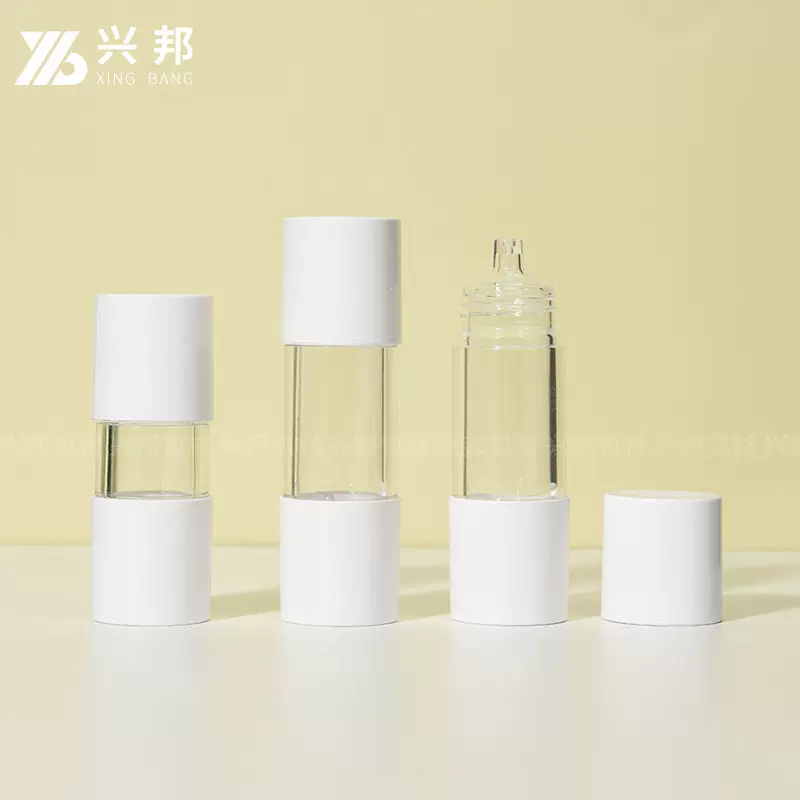兴邦10ml15ml透明塑料眼霜针管瓶化妆品包材精华分装瓶按压滴管瓶