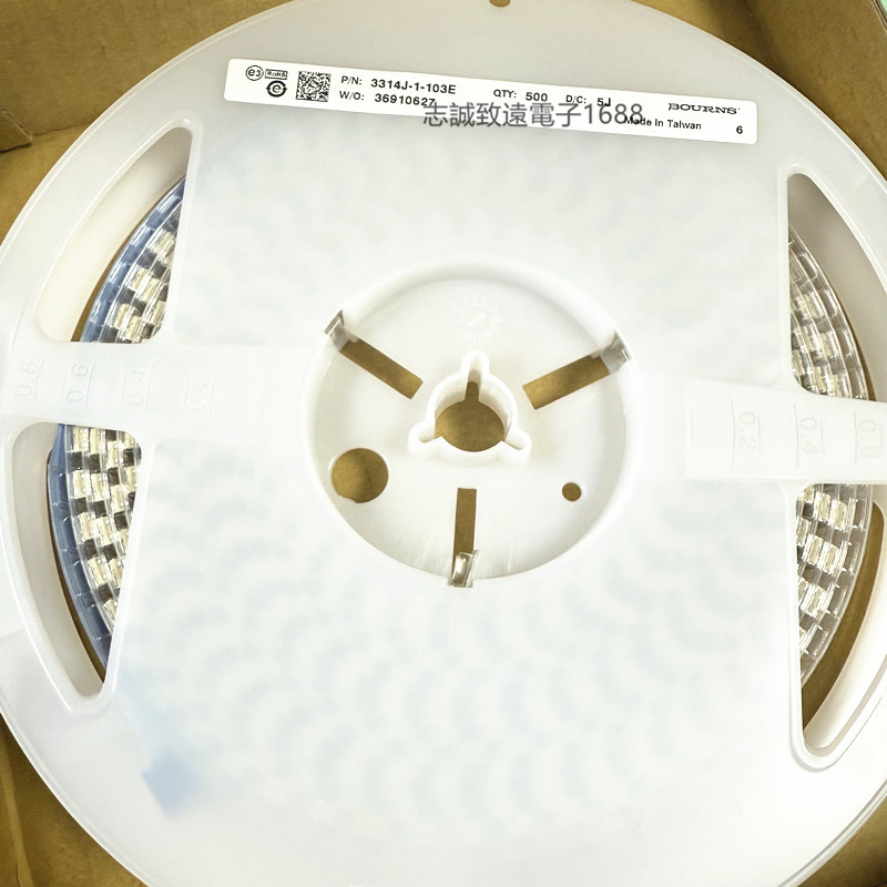 原装BOURNS进口电位器 3314J-1-503E 50K单圈精密可调电阻4.5*4.5