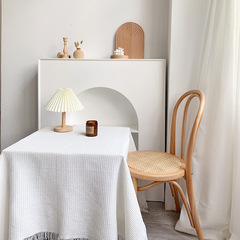 Three-dimensional pattern tassel tablecloth photo props background cloth simple ins home Nordic style waffle tablecloth